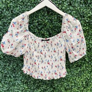 Smocked crop